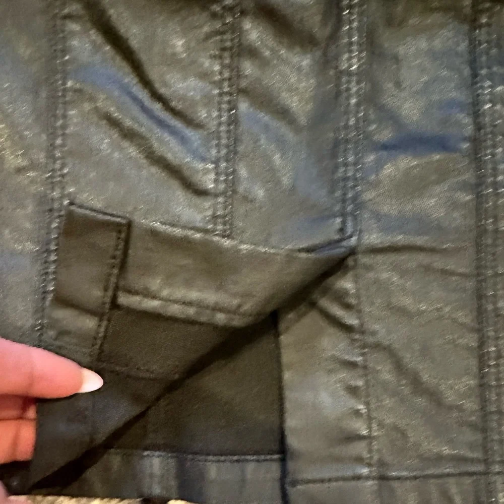 BURBERRY BLACK BIKERCORE Y2K STRETCH NOVA PRINT LINING PENCIL SKIRT SIZE 4